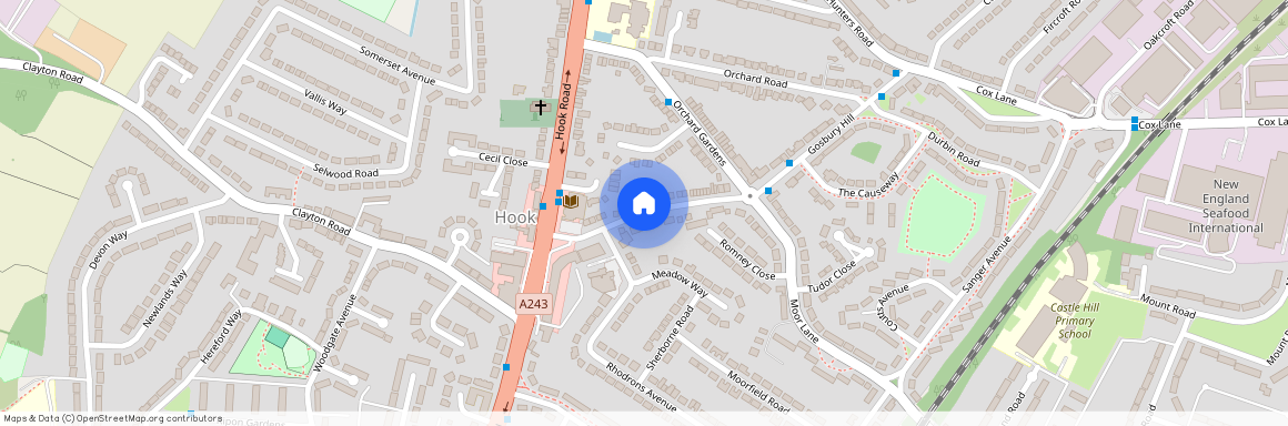 Elm Road, Chessington, Surrey. KT9