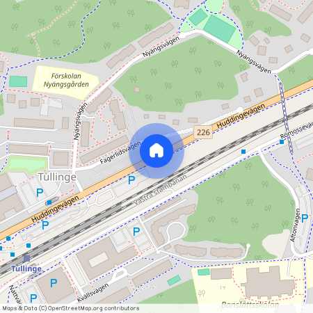 Huddingevägen, Tullinge