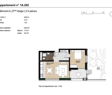 2.5 Zimmer, 50 m², 2. Stock - Foto 5