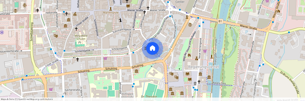 3100 St. Pölten, Lederergasse 19+21, Hammerweg 10, 12, 14, 16