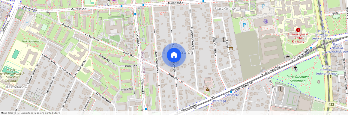 ul. Franciszka Lubeckiego, Ostroróg, Grunwald, Poznań, wielkopolskie