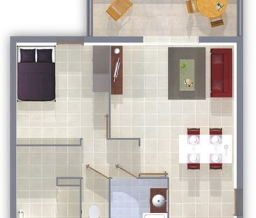 Appartement Marseille 2 pièce(s) 42 m2 - Photo 3