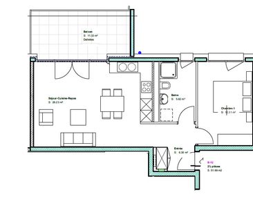2 ½ PIÈCES - Avec un balcon ! - Foto 5