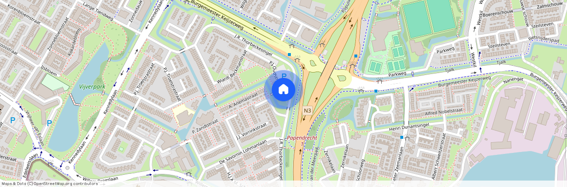 Staatsliedenbuurt, 3354 VJ, P.J. Oudstraat, Papendrecht