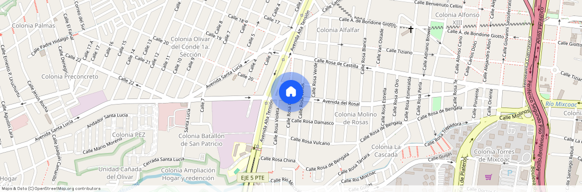 Rosa carmesí, Molino de rosas, Ciudad De México