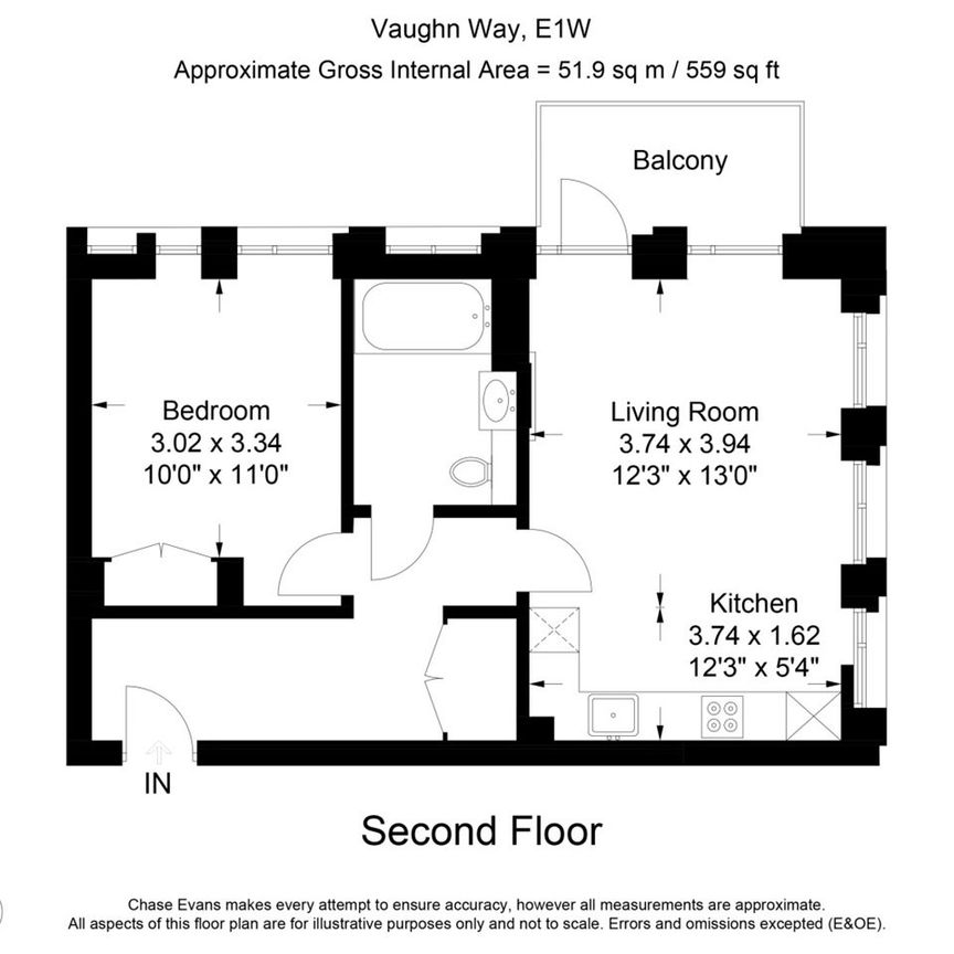 1 Bed Flat, Ariel House, E1W - Photo 1