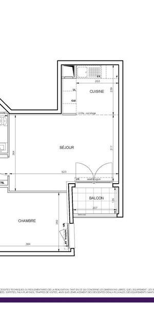 location Appartement T2 DE 45.74m² À COLOMBES - Photo 2