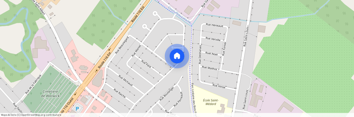 52 Rue Turcotte app 1, Warwick, Warwick, Centre-du-Québec, J0A 1M0