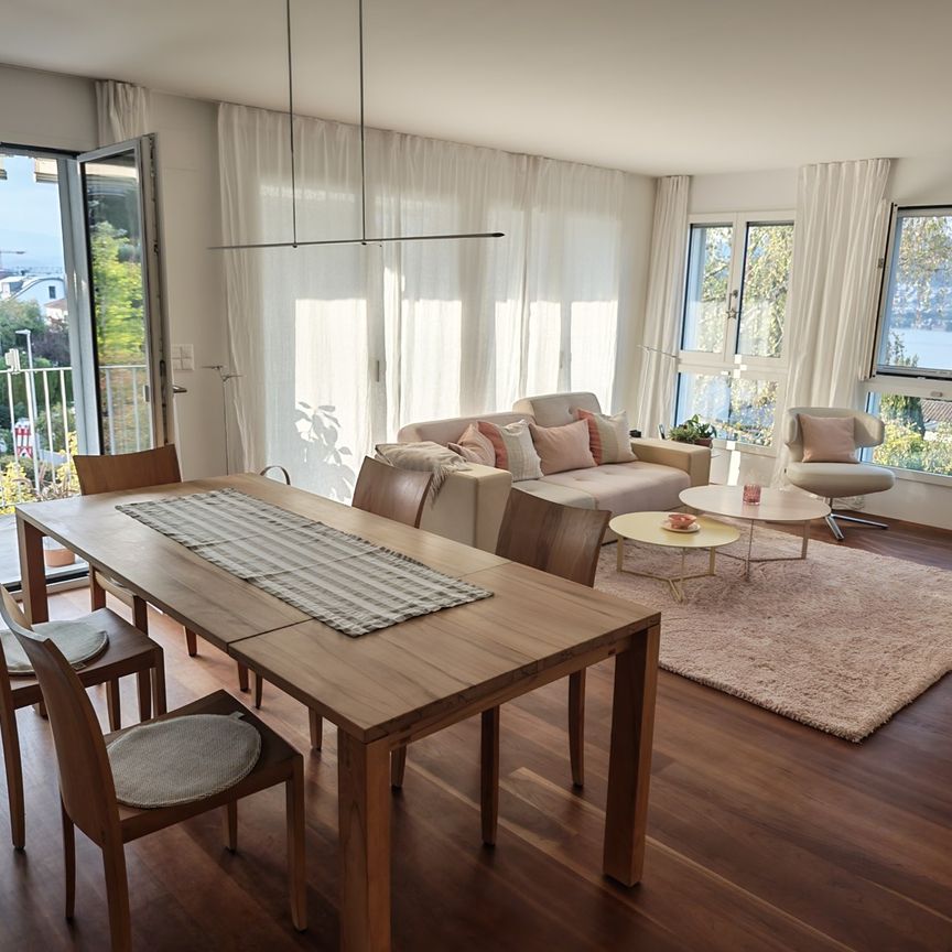 Grosszügige 3.5-Zimmerwohnung an ruhiger Lage in Erlenbach mit Seesicht - Foto 1