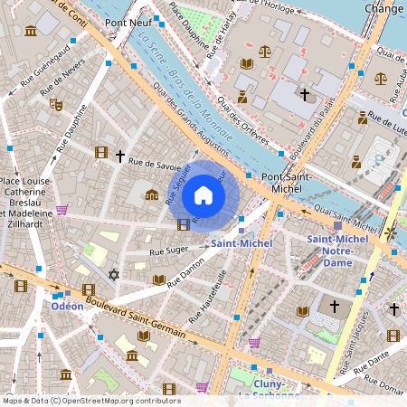 Rue de l'Hirondelle et Rue Git le Coeur 75006 Paris (6e arrondissement)