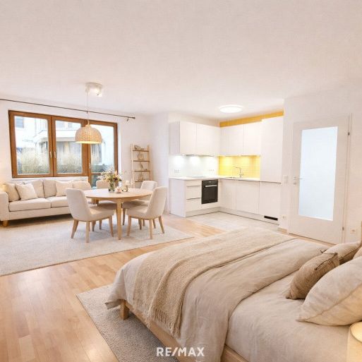 Super-Cityapartment : 1 Zimmer + Terrasse + Garage im 7ten! - Photo 1