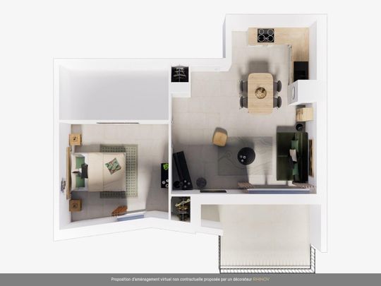 location Appartement T2 DE 43.2m² À MARSEILLE - Photo 1