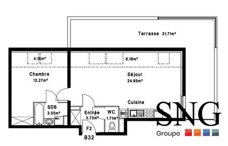 T2 MEUBLE AVEC TERRASSE ET PARKING - Photo 2