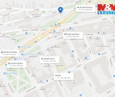 Pronájem bytu 2+1 40 m², V. Burgra 328, Kladno - Fotografie 2
