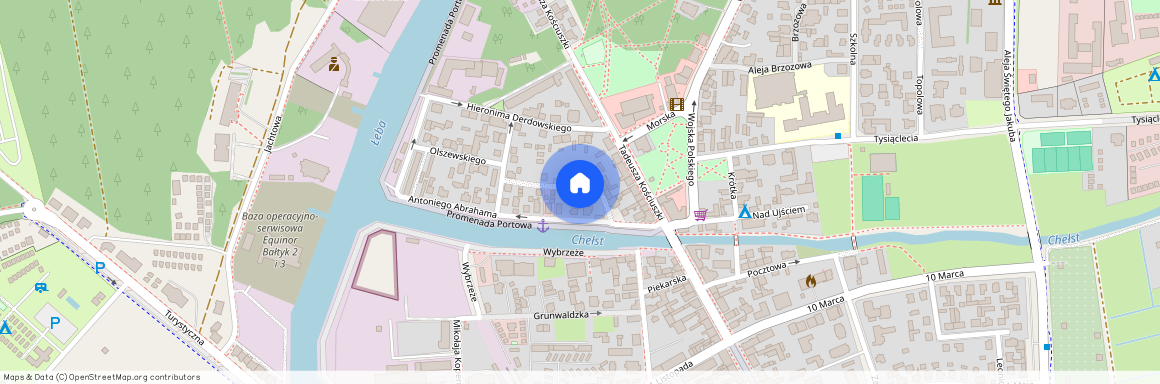 ul. Zygmunta Wróblewskiego, Łeba, lęborski, pomorskie