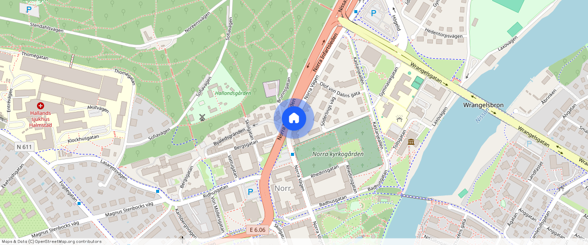 Norra Vägen, Halmstad