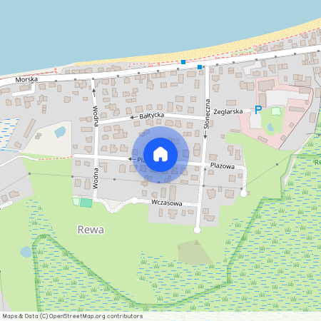 ul. Plażowa, Rewa, Kosakowo, pucki, pomorskie