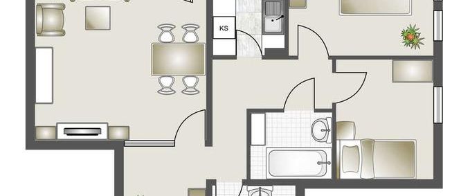 Charmante 3-Zimmer-Wohnung mit schöner Aussicht in S-Heumaden - Foto 1