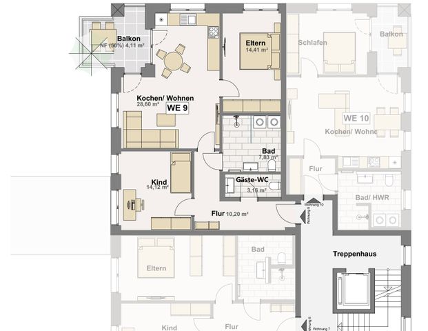 Modernes Innenstadtleben - 3-Zimmer Mietwohnung in Gütersloh - Foto 1