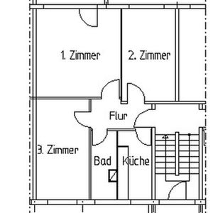 Modernisierte Familienwohnung mit 3 Zimmern in Cottbus - Foto 2