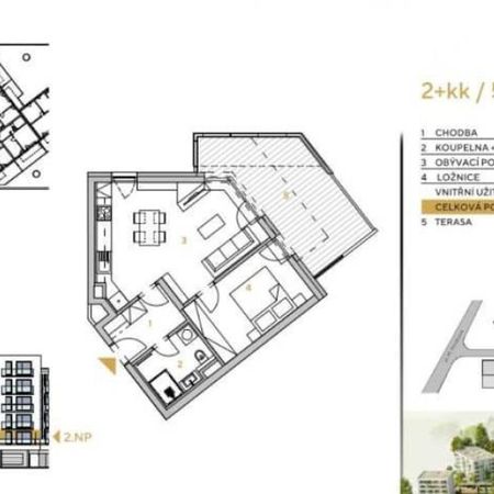 Pronájem bytu 2+kk 51 m², Poručíka Vondráška, České Budějovice - Photo 3