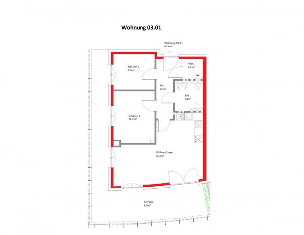Wohnen in der City von Schortens *3 Zimmer-Penthouse* - Foto 1