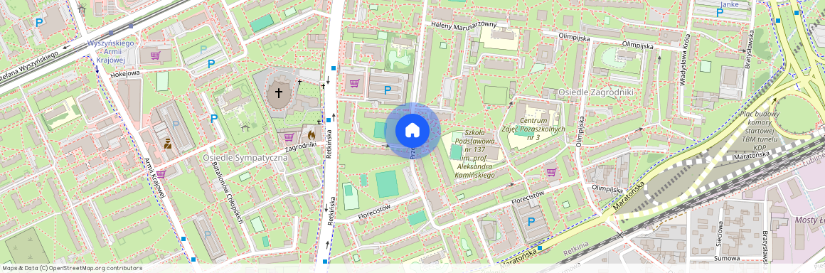 ul. Przełajowa, Retkinia, Polesie, Łódź, łódzkie