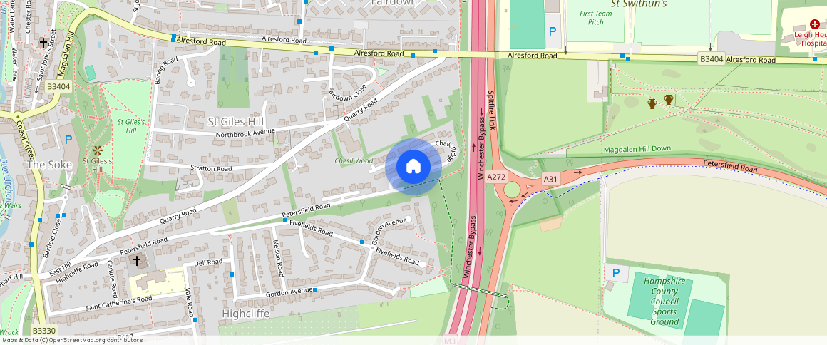 Chalk Ridge, Winchester, SO23