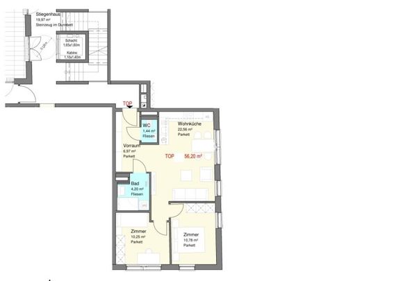 Baujahr 2020 - 3 Zimmer Neubau (WG tauglich) zu vermieten - Photo 1