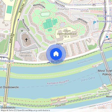 ul. Na Polance, Różanka, Psie Pole, Wrocław, dolnośląskie