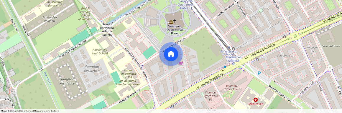 ul. Sejmu Czteroletniego, Błonia Wilanowskie, Wilanów, Warszawa, mazowieckie