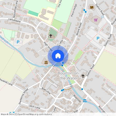 High Street, Bourton-on-the-Water, Cheltenham, Gloucestershire, GL54