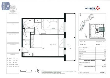 Appartement à louer 2 pièces 50.9m² - Photo 2