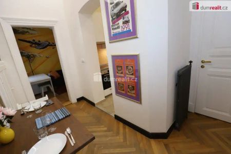 Nádherný stylový byt 1+1 v centru Prahy s vestavěným patrem na spaní a geniem loci - Photo 4