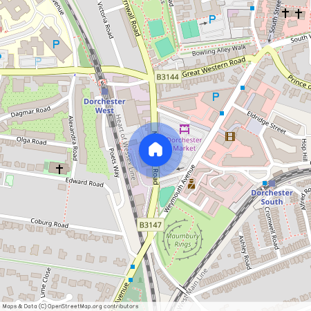 Maumbury Road, Dorchester, Dorset, DT1