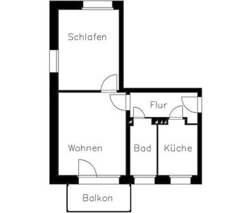 Charmante 2-Zimmer-Wohnung im EG – Zentrumsnah mit Balkon & gepfleg... - Photo 1