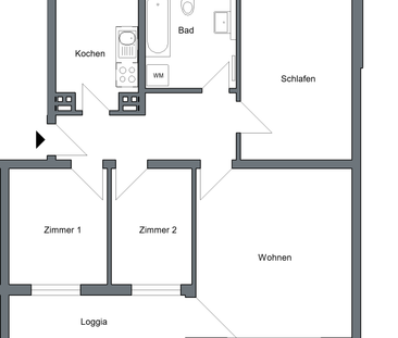 Familienfreundlich u. modern – 4-Zimmer-Wohnung mit Loggia und Grün... - Foto 1