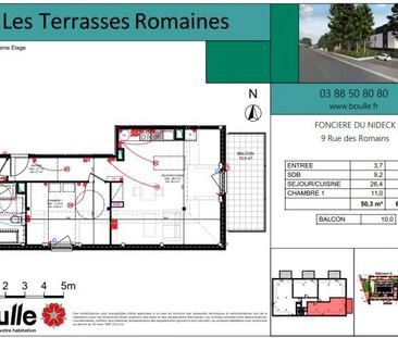 Truchtersheim - Appartement 2 pièces neuf de 50,31 m² avec balcon - Première occupation - Photo 4
