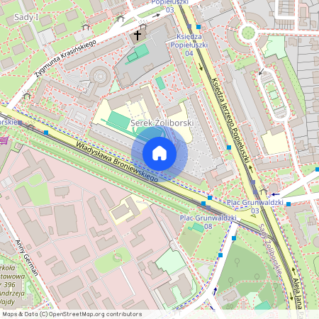 Władysława Broniewskiego, Sady Żoliborskie, Żoliborz, Warszawa, mazowieckie