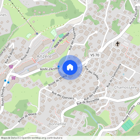 Route d'Anzère, 1972 Anzère