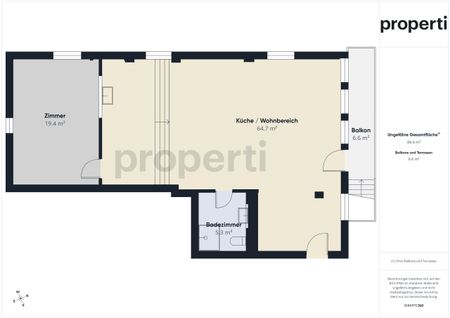 Exceptional 2-room apartment with unique floor plan - Foto 4