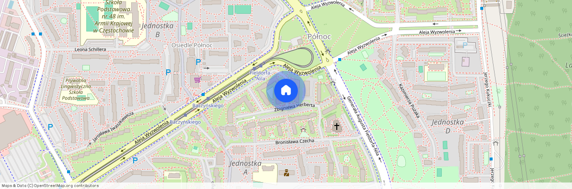 ul. Herberta, Północ, Częstochowa, śląskie