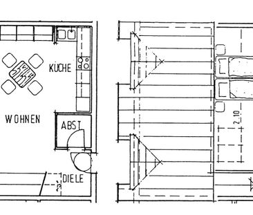 2-Raum-Maisonettenwohnung, 71,8 m² im DG, ruhige Lage in Gera-Aga - Photo 6