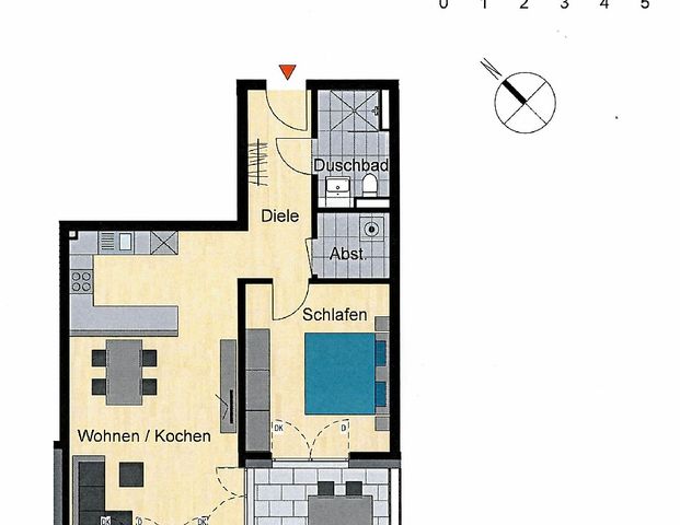 Neubau/Erstbezug: Modern geschnittene 2-Zimmer-Wohnung in zentraler Lage! - Photo 1