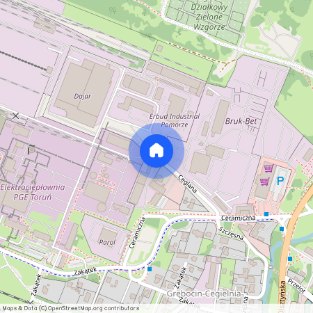 ul. Ceglana, Grębocin nad Strugą, Toruń, kujawsko-pomorskie