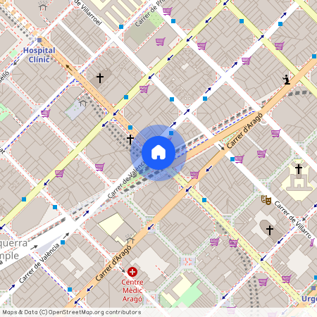 Carrer del Comte dUrgell, Barcelona, Catalonia