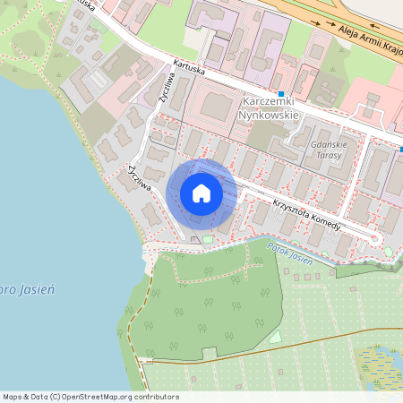 ul. Krzysztofa Komedy, Jasień, Gdańsk, pomorskie