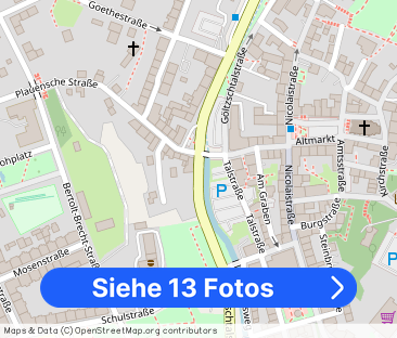 Helle 2-Raum-Wohnung mit Garage und Einbauküche in Auerbach - Foto 1