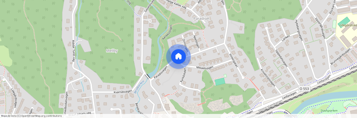 Paradisvägen, Partille