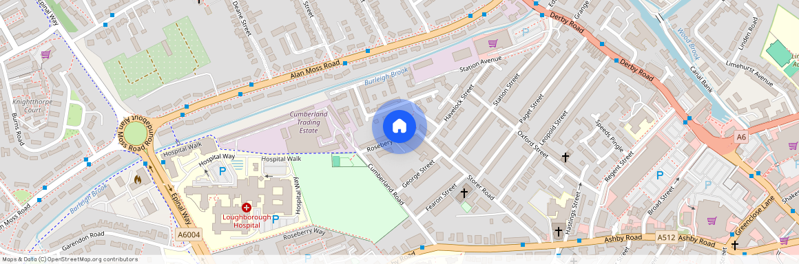 13 Rosebery Street - 48 Week Contract - All Bedrooms Upstairs, £105, Loughborough